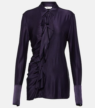 Camicia in raso con ruches | Victoria Beckham