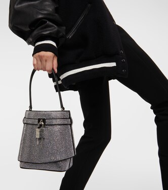 Shark Lock crystal-embellished bucket bag | Givenchy