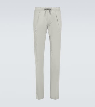 Pantalones slim de mezcla de algodón | Incotex