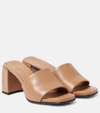 صندل ميولز من الجلد Lena 70 | Jimmy Choo