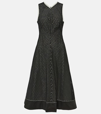 Robe midi White Label Juno en coton | Proenza Schouler