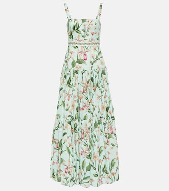 Lima floral cotton maxi dress | Agua by Agua Bendita