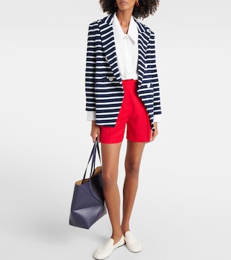 Ortiz striped cotton-blend terry blazer | Veronica Beard