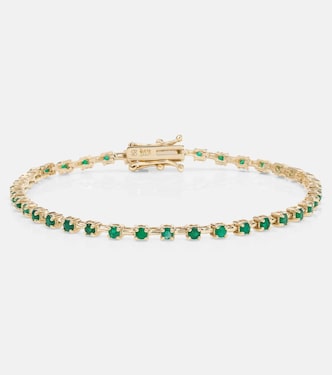 Armband Emerald Ace aus 14kt Gelbgold mit Smaragden | Stone and Strand