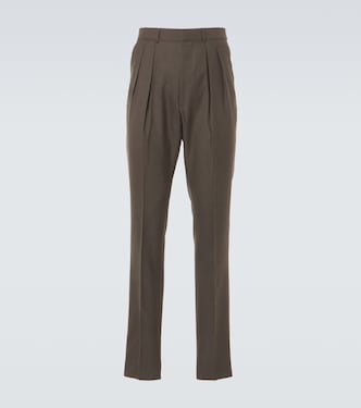 Pantalon tapered Atticus en mohair, laine et soie | Tom Ford