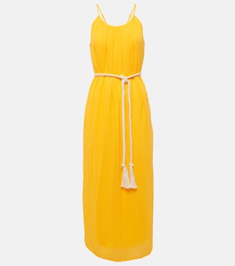 Robe longue Lorelei en coton | Velvet