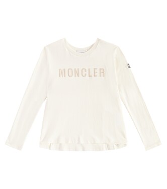 Logo embroidered cotton jersey T-shirt | Moncler Enfant