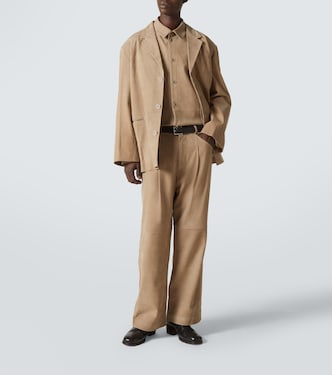 Pantaloni a gamba larga DC in suede | Entire Studios