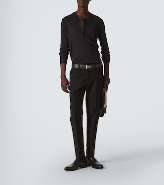 Camiseta con botones de algodón | Tom Ford