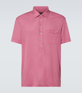 Polohemd aus Seide und Leinen | Tom Ford
