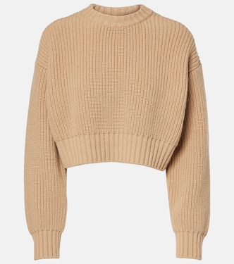 Pull raccourci en laine et cachemire | Bottega Veneta