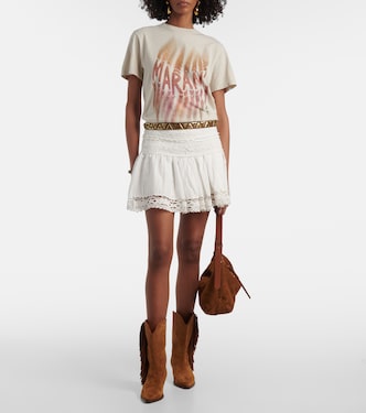 Falda midi Violanaga de lino y algodón | Marant Etoile