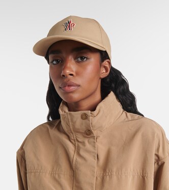 Gorra de gabardina de algodón con logo | Moncler