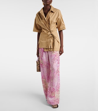 Pantaloni a gamba larga in jacquard | Dries Van Noten