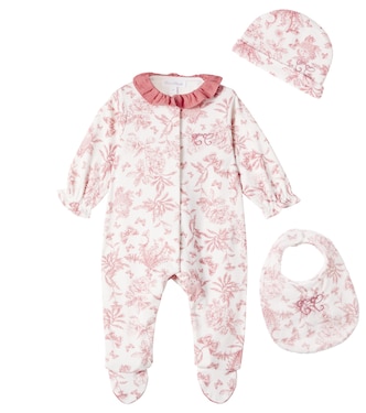 Baby cotton onesie, hat, and bib set | Tartine et Chocolat