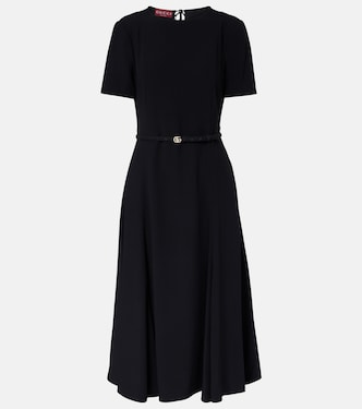 Double G belted midi dress | Gucci