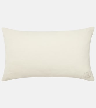Botanist Mushroom Field linen cushion | Jonathan Adler