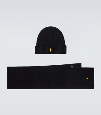 Wool beanie and scarf set | Polo Ralph Lauren