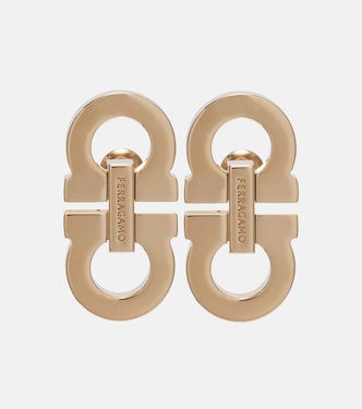 Boucles d’oreilles Gancini à logo | Ferragamo