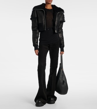 Bolan cotton and linen corduroy flared pants | Rick Owens