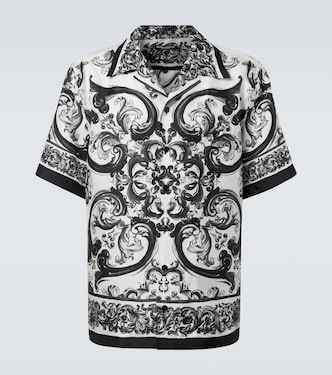 Chemise Majolica en soie | Dolce&Gabbana