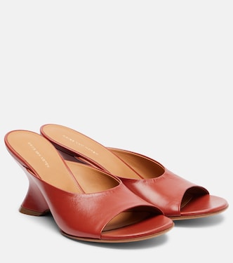 75 leather wedge mules | Dries Van Noten