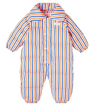 Bébé – Grenouillère matelassée rayée en coton | Tinycottons
