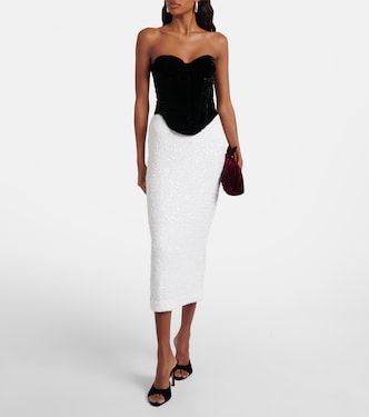 Velvet bustier | Rotate