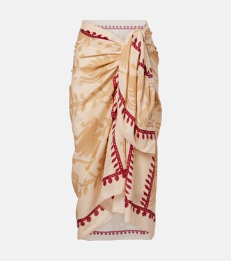 Prismatic Flow cotton beach cover-up | Johanna Ortiz