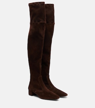 Stivali cuissardes Remi 35 in suede | Aquazzura