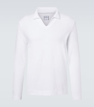 Cotton terry polo shirt | Fedeli