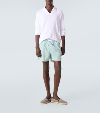 Cotton terry polo shirt | Fedeli