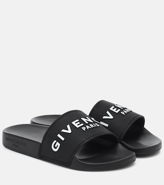 Ciabatte Paris Flat in gomma con logo | Givenchy