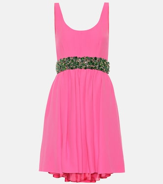 Verziertes Midikleid aus Crêpe | Prada