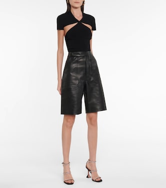 Bermuda Theresa en cuir | Khaite