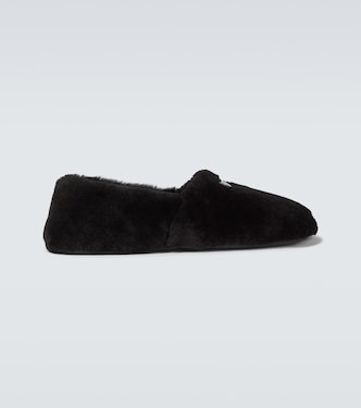 Slip-Ons aus Shearling | Prada