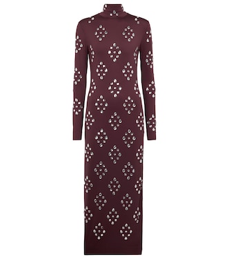 Verziertes Maxikleid aus Jersey | Dries Van Noten
