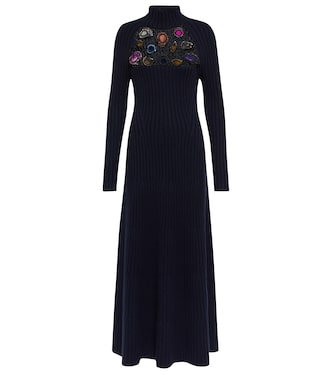 Robe Juana en cachemire à ornements | Gabriela Hearst