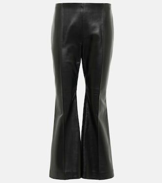 Pantalon évasé Beck en cuir | The Row