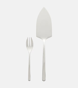 Linear cake server and set of 6 forks | Sambonet