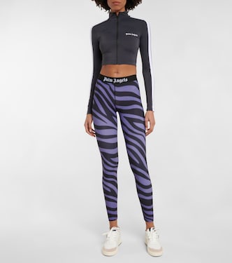 Cropped zip-up track jacket | Palm Angels