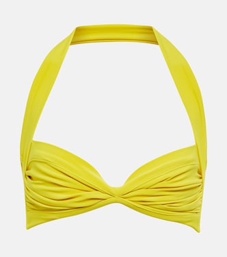 Top de bikini Bill fruncido | Norma Kamali