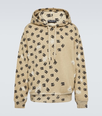 Felpa DG in cotone con cappuccio | Dolce&Gabbana