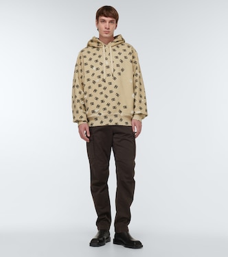 Felpa DG in cotone con cappuccio | Dolce&Gabbana