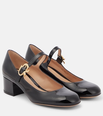 Ribbon patent leather Mary Jane pumps | Gianvito Rossi