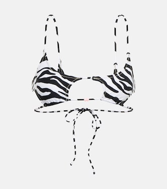 Top bikini Theresa con stampa zebrata | Reina Olga