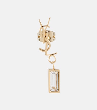 Einzelner Ohrring YSL mit Kristall | Saint Laurent