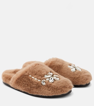 Slippers in pelliccia sintetica | Simone Rocha