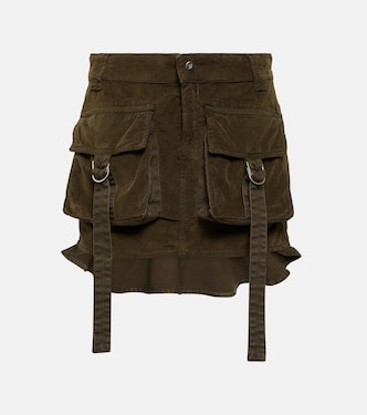 Minifalda cargo de terciopelo | Blumarine
