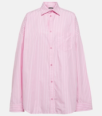 Camicia in popeline di cotone a righe | Balenciaga